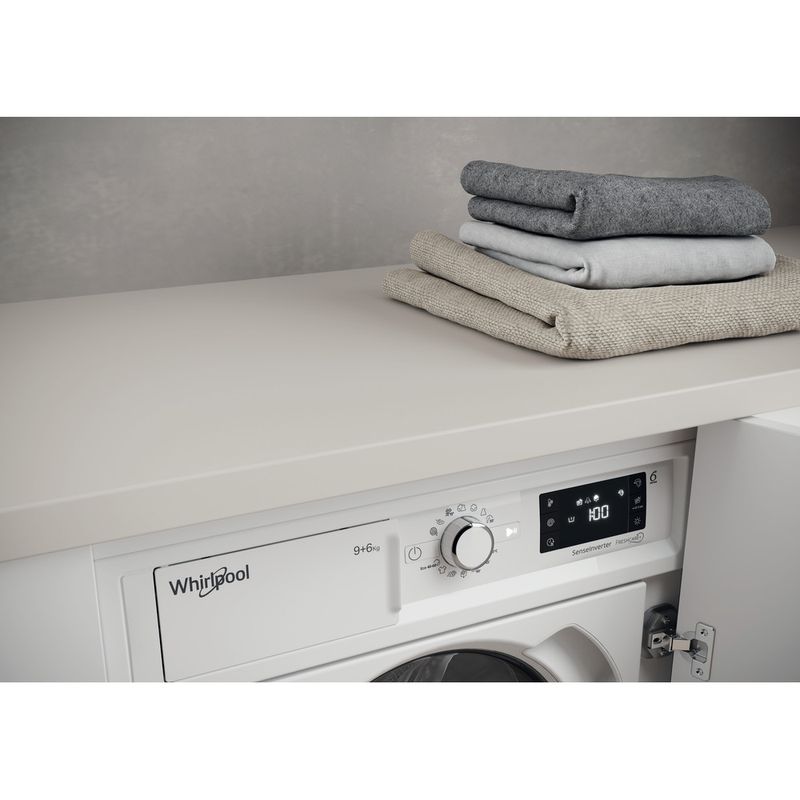 Whirlpool Lavasciugabiancheria Da incasso BI WDWG 961484 EU Bianco Carica frontale Lifestyle control panel