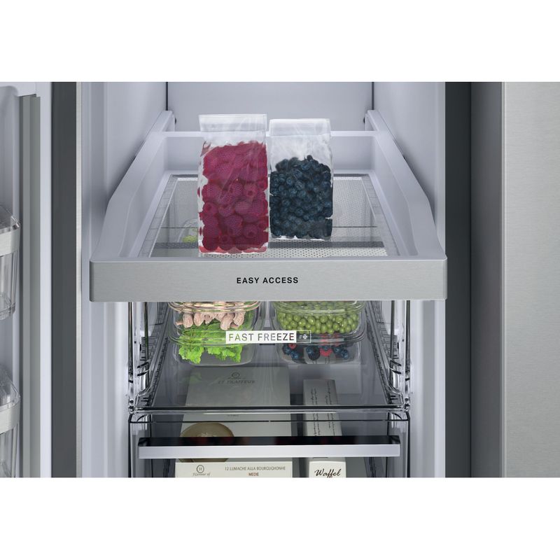 Whirlpool Side by side A libera installazione WQ9I MO1L Inox Drawer