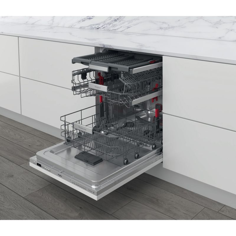 Whirlpool Lavastoviglie Da incasso WIO 3O26 PL Totalmente integrato E Perspective open