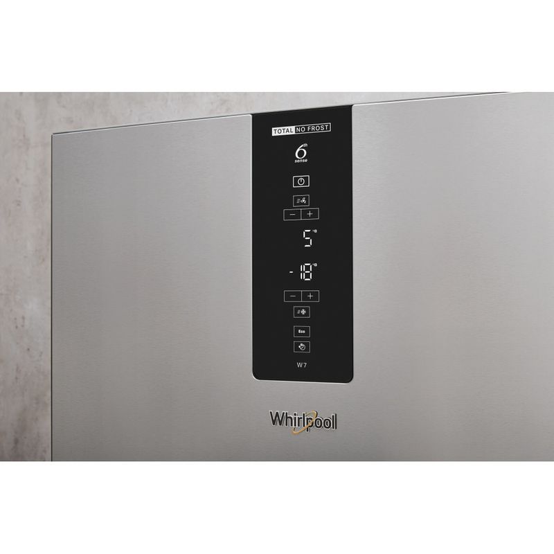 Whirlpool-Combinazione-Frigorifero-Congelatore-A-libera-installazione-W7-831T-MX-Specchio-inox-2-porte-Lifestyle-control-panel