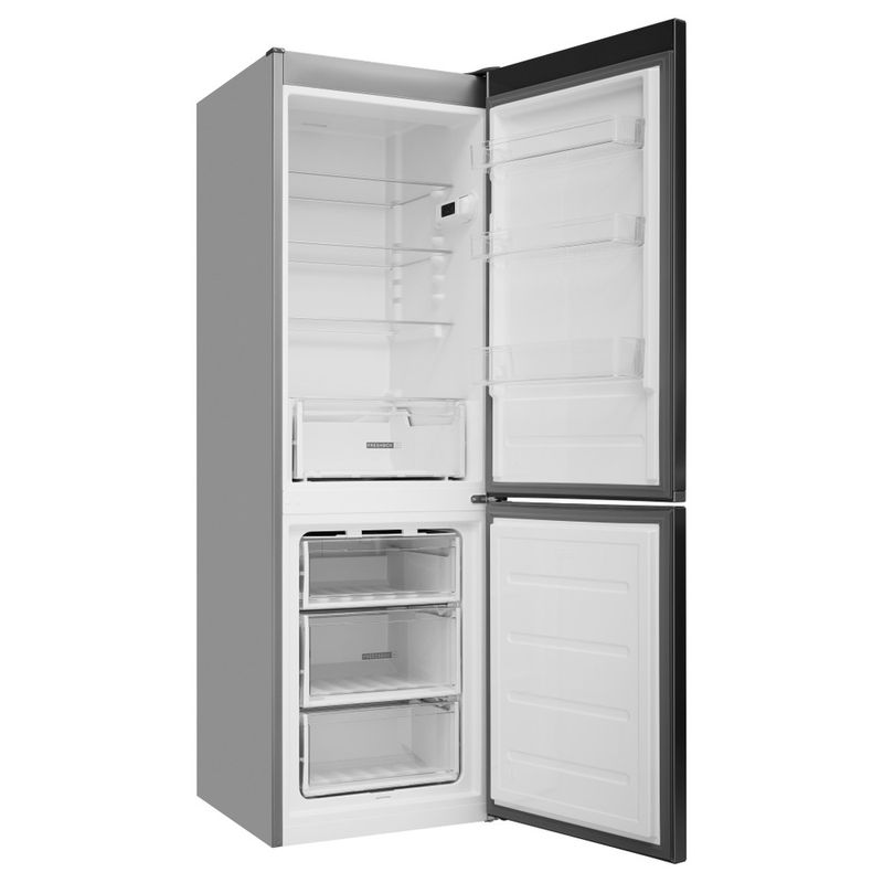 Whirlpool Combinazione Frigorifero/Congelatore A libera installazione W5 821E OX 2 Optic Inox 2 porte Perspective open