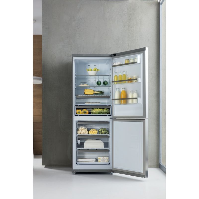 Whirlpool-Combinazione-Frigorifero-Congelatore-A-libera-installazione-B-TNF-5012-OX2-Inox-2-porte-Lifestyle-frontal-open