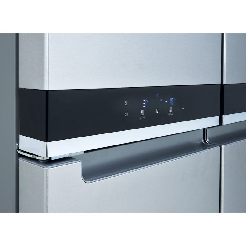 Whirlpool Side by side A libera installazione WQ9 B1L Inox Lifestyle control panel