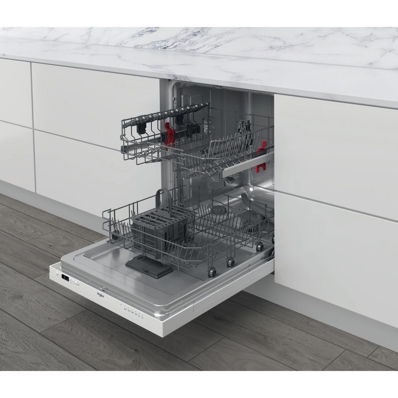 Whirlpool Lavastoviglie Da incasso WIC 3B26 Totalmente integrato E Perspective open