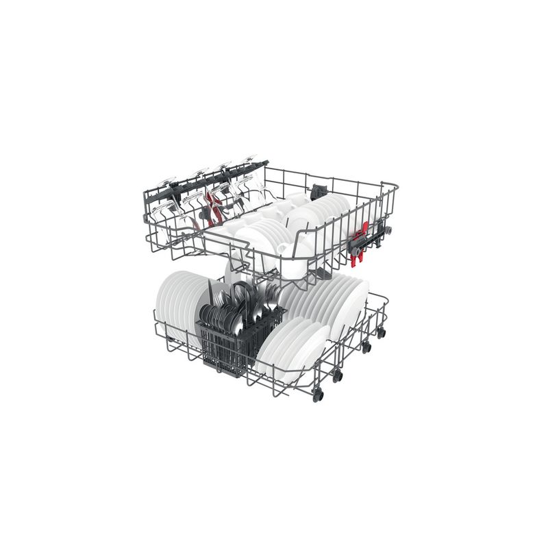 Whirlpool Lavastoviglie Da incasso WIC 3B26 Totalmente integrato E Technical Translucent