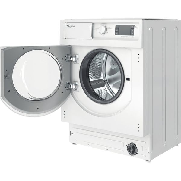 Whirlpool Lavabiancheria Da incasso BI WMWG 71483E EU N Bianco Carica frontale D Perspective open