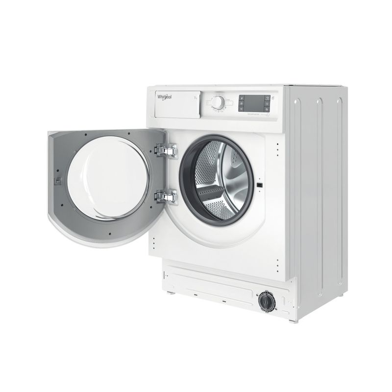 Whirlpool Lavabiancheria Da incasso BI WMWG 71483E EU N Bianco Carica frontale D Perspective open