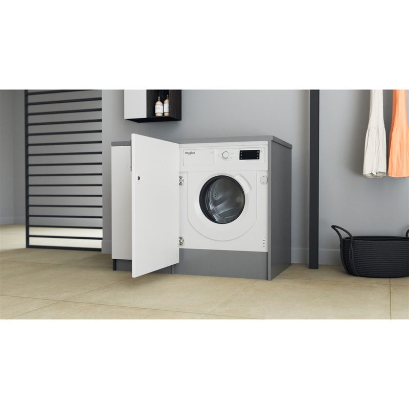 Whirlpool Lavabiancheria Da incasso BI WMWG 71483E EU N Bianco Carica frontale D Lifestyle perspective