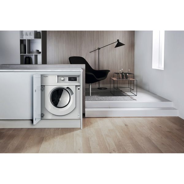 Whirlpool Lavabiancheria Da incasso BI WMWG 71483E EU N Bianco Carica frontale D Lifestyle frontal
