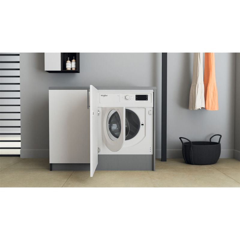 Whirlpool Lavabiancheria Da incasso BI WMWG 71483E EU N Bianco Carica frontale D Lifestyle frontal open