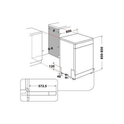 Whirlpool-Lavastoviglie-A-libera-installazione-WFC-3C34--AP-X-A-libera-installazione-D-Technical-drawing