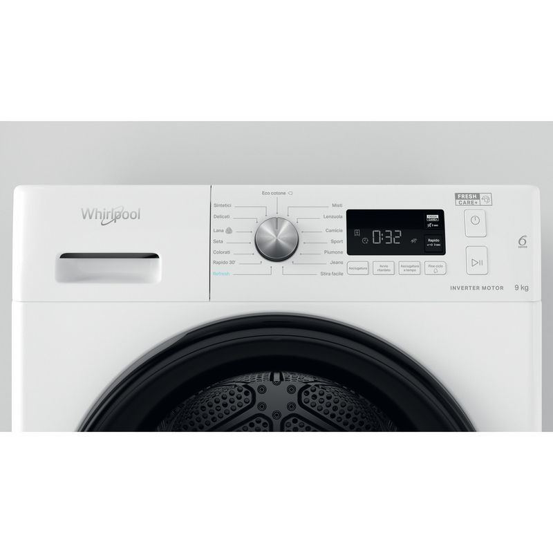 Whirlpool Asciugabiancheria FFT M11 9X2B IT Bianco Lifestyle control panel