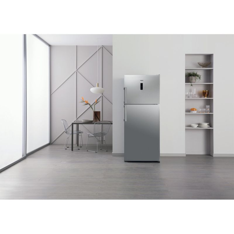 Whirlpool Combinazione Frigorifero/Congelatore A libera installazione WT70E 952 X Optic Inox 2 porte Lifestyle frontal