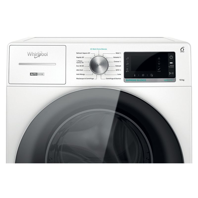 Whirlpool Lavabiancheria A libera installazione W8 W046WR IT Bianco Carica frontale A Control panel