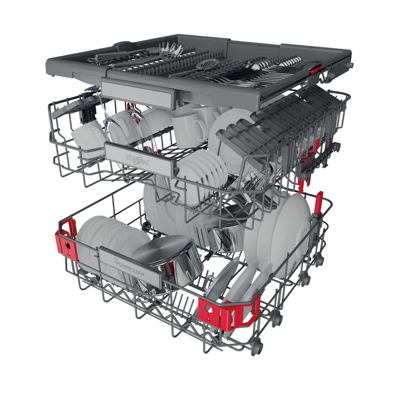 Whirlpool Lavastoviglie Da incasso WIO 3O540 PELG Totalmente integrato B Technical Translucent