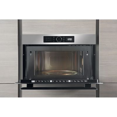 Whirlpool-Microonde-Da-incasso-AMW-730-IX-Stainless-Steel-Elettronico-31-Microonde---grill-1000-Lifestyle-frontal-open