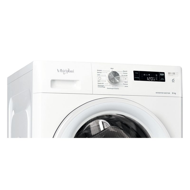 Whirlpool Lavabiancheria A libera installazione FFS P85 IT Bianco Carica frontale B Control panel