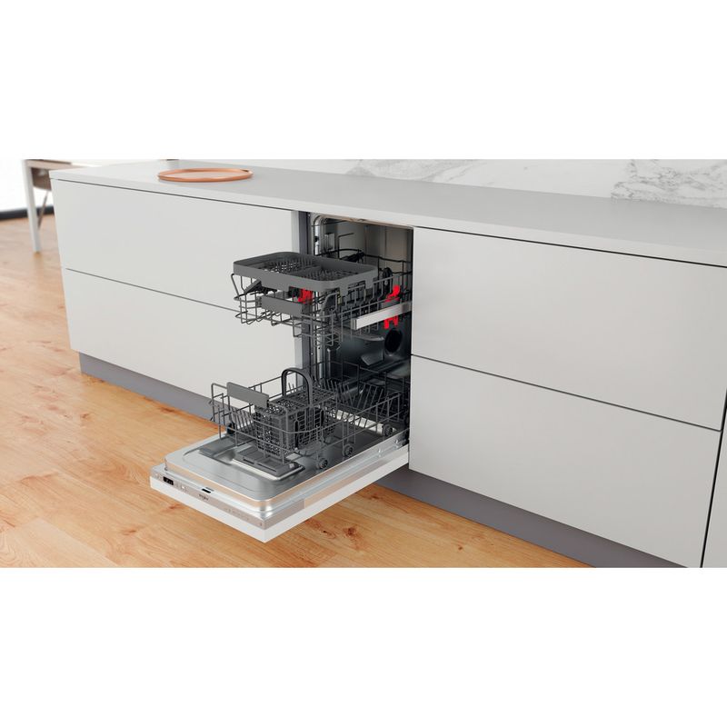Whirlpool Lavastoviglie Da incasso WSIC 3M27 C Totalmente integrato E Lifestyle perspective open