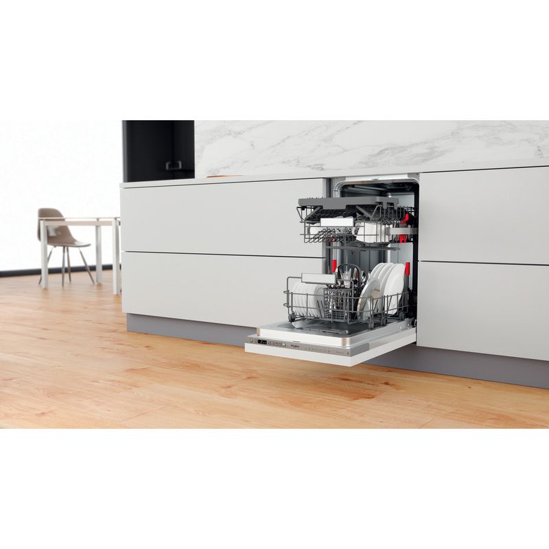 Whirlpool Lavastoviglie Da incasso WSIO 3T223 PCE X Totalmente integrato E Lifestyle perspective open