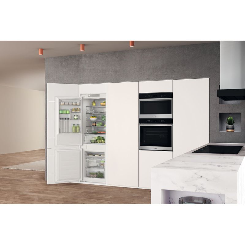 Whirlpool Combinazione Frigorifero/Congelatore Da incasso WHC18 T332 Bianco 2 porte Lifestyle perspective open