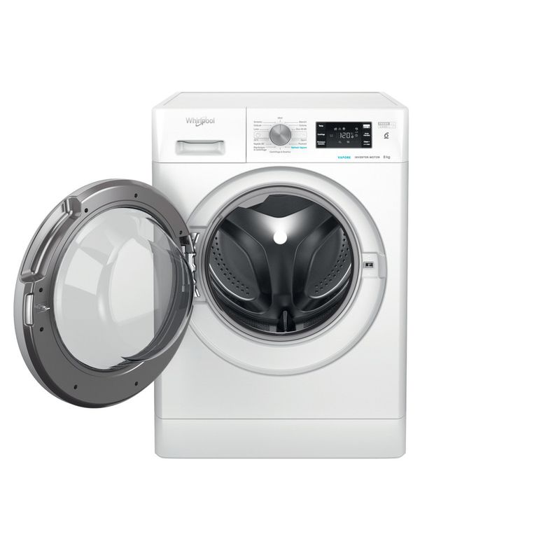 Whirlpool Lavabiancheria A libera installazione FFB 8258 SV IT Bianco Carica frontale B Frontal open