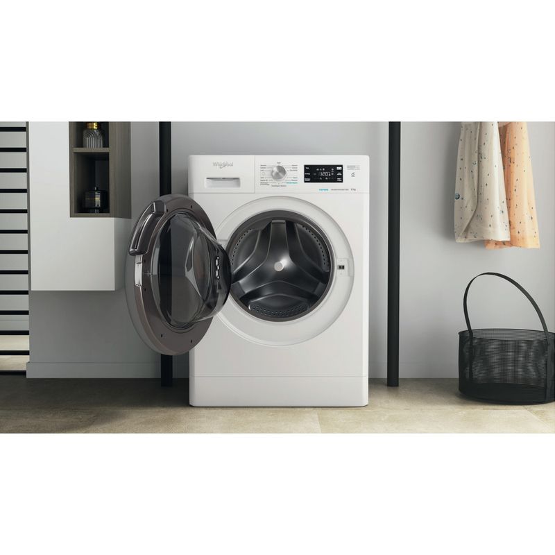 Whirlpool Lavabiancheria A libera installazione FFB 846 SV IT Bianco Carica frontale A Lifestyle frontal open