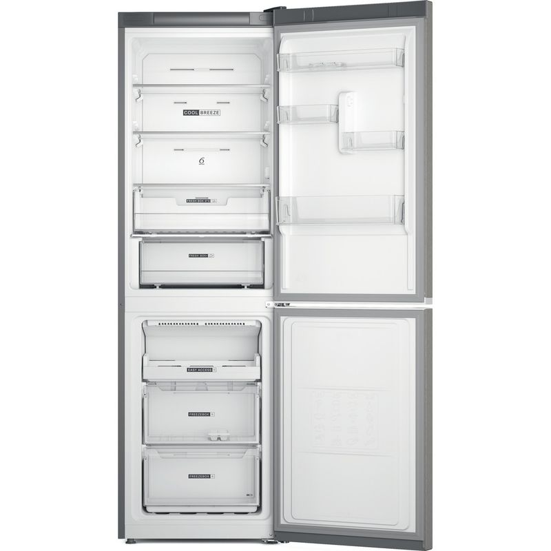 Whirlpool Combinazione Frigorifero/Congelatore A libera installazione W7X 82O OX Optic Inox 2 porte Frontal open