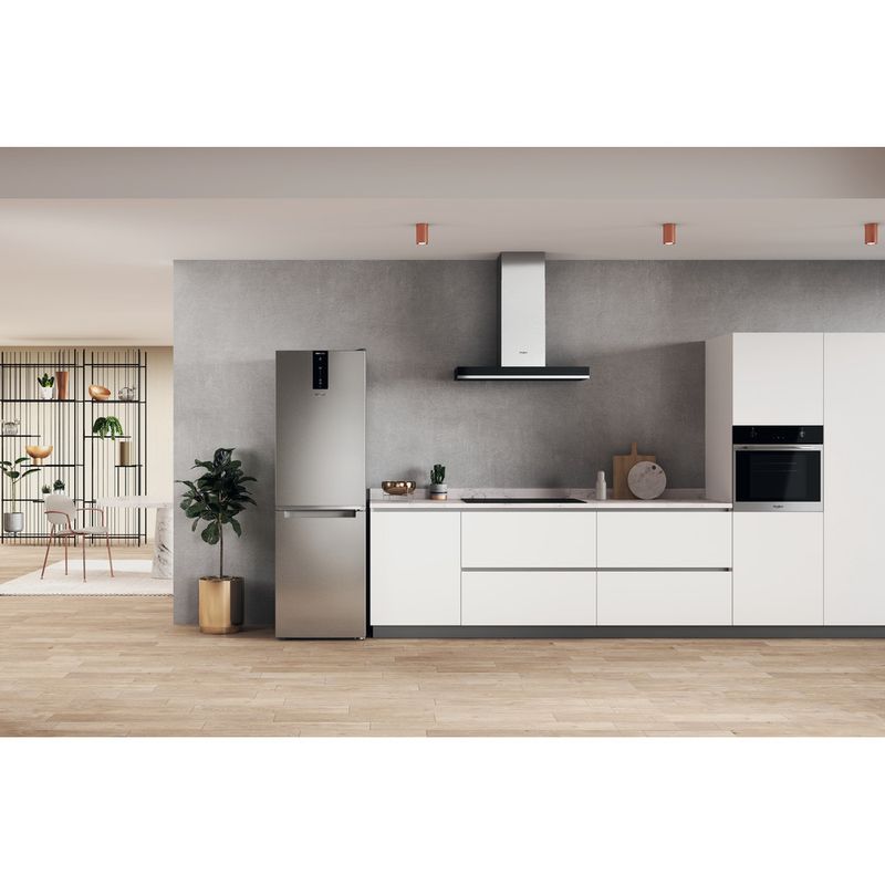 Whirlpool Combinazione Frigorifero/Congelatore A libera installazione W7X 82O OX Optic Inox 2 porte Lifestyle frontal