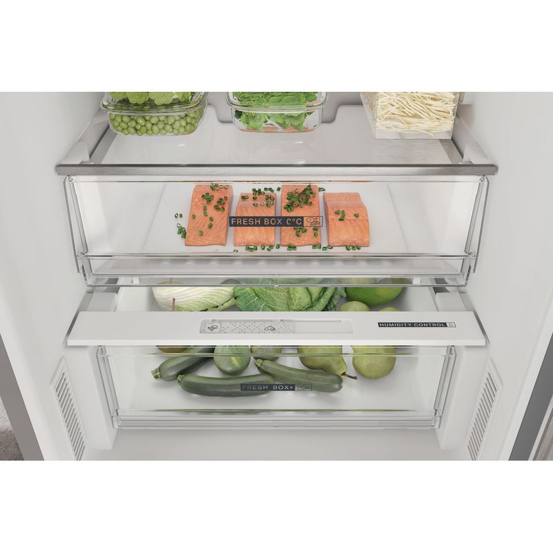 Whirlpool Combinazione Frigorifero/Congelatore A libera installazione W7X 82O OX Optic Inox 2 porte Drawer