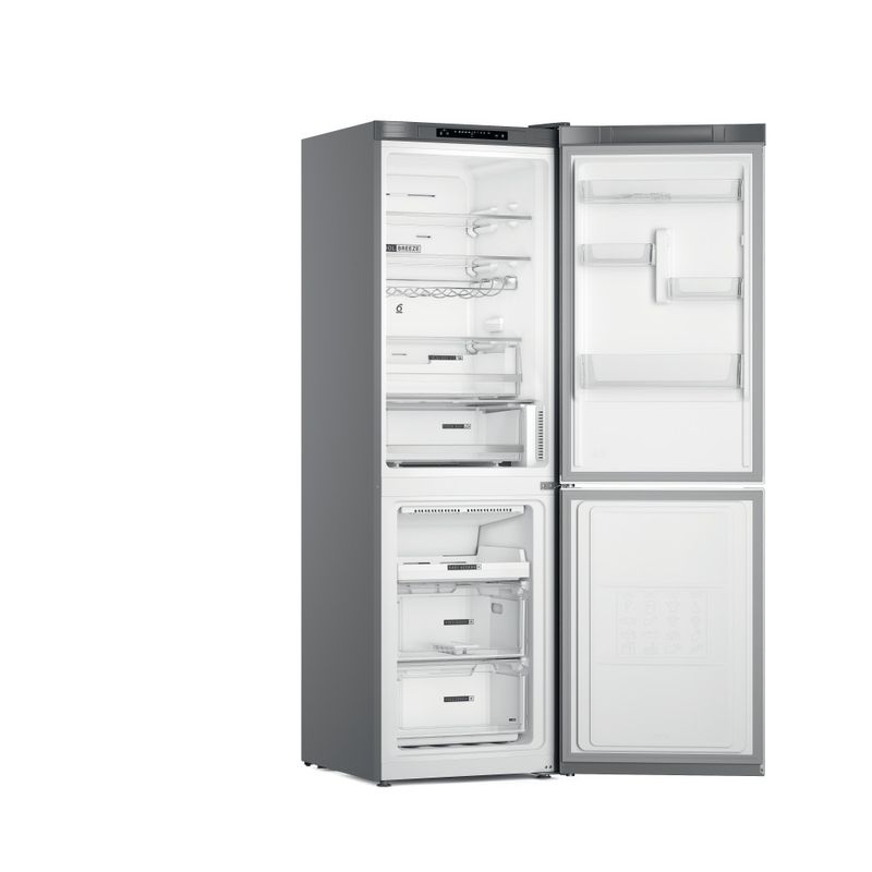 Whirlpool Combinazione Frigorifero/Congelatore A libera installazione W7X 83A OX Optic Inox 2 porte Perspective open