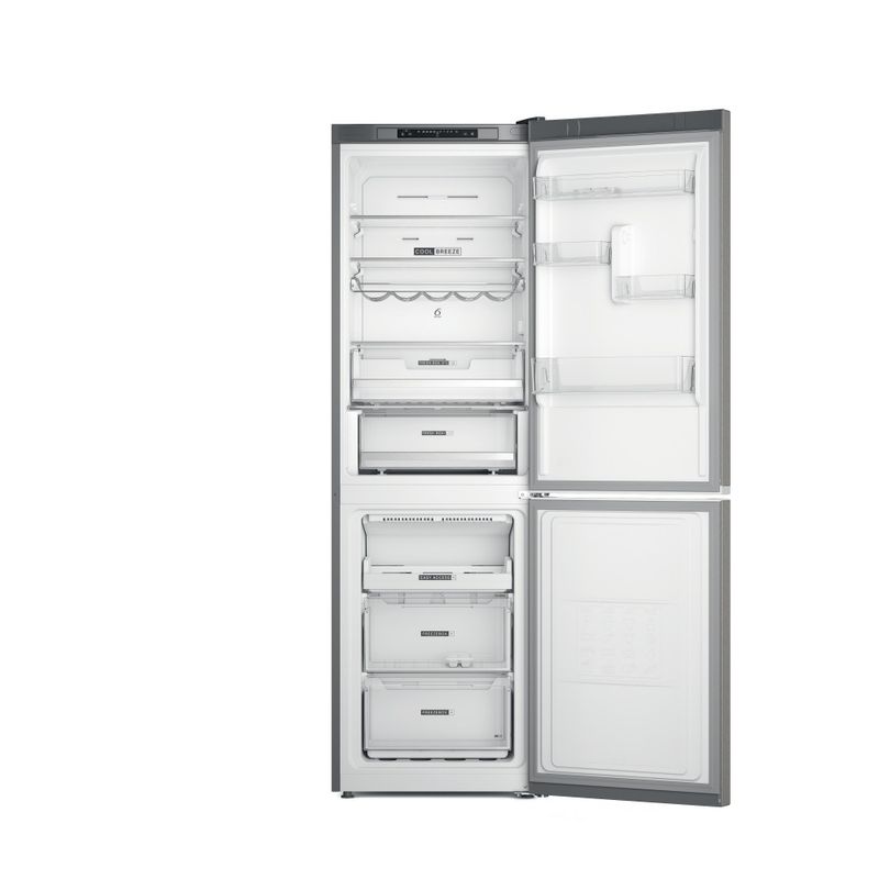 Whirlpool Combinazione Frigorifero/Congelatore A libera installazione W7X 83A OX Optic Inox 2 porte Frontal open