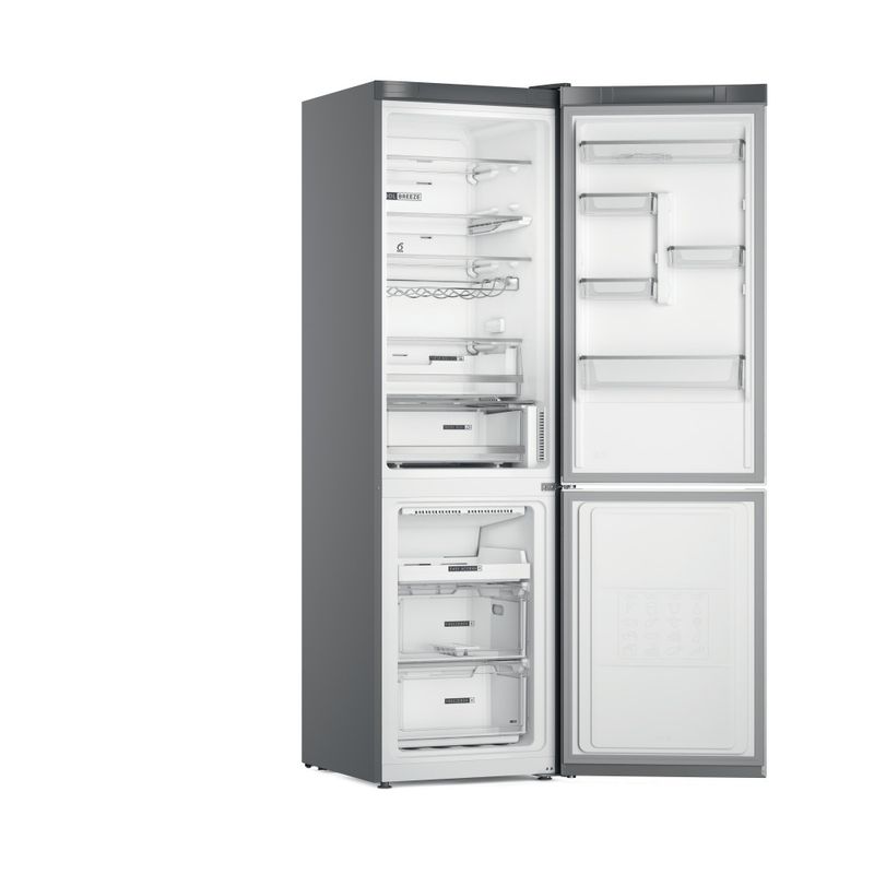 Whirlpool Combinazione Frigorifero/Congelatore A libera installazione W7X 93T OX 2 Optic Inox 2 porte Perspective open