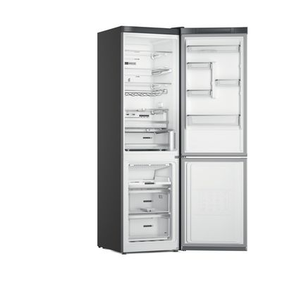 Whirlpool-Combinazione-Frigorifero-Congelatore-A-libera-installazione-W7X-94T-SX-Saturn-Steel-2-porte-Perspective-open