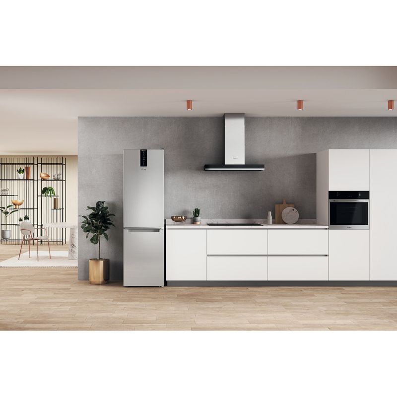 Whirlpool Combinazione Frigorifero/Congelatore A libera installazione W7X 94T SX Saturn Steel 2 porte Lifestyle frontal