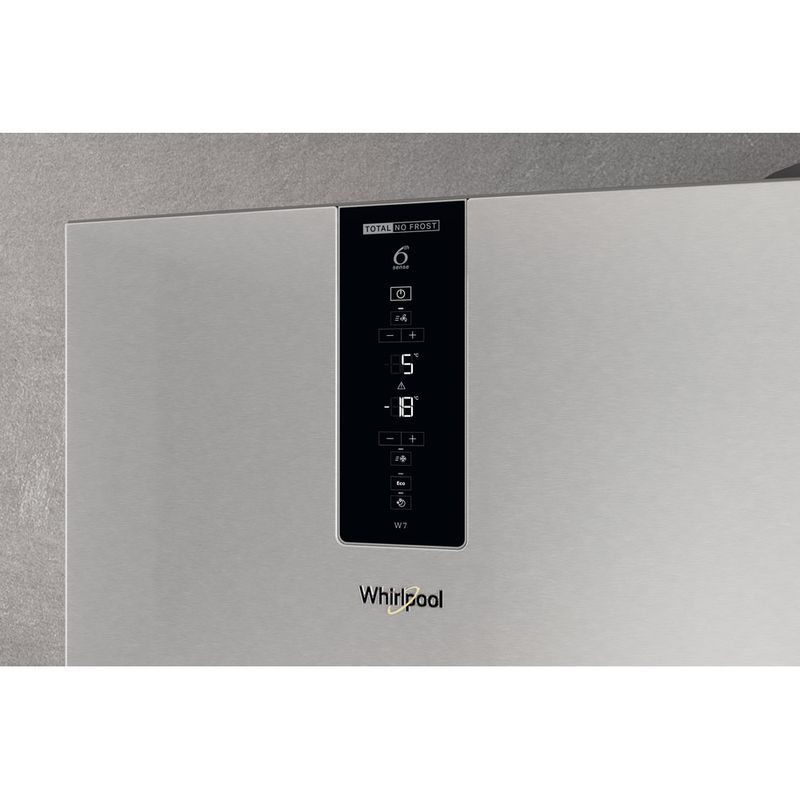 Whirlpool Combinazione Frigorifero/Congelatore A libera installazione W7X 94T SX Saturn Steel 2 porte Control panel