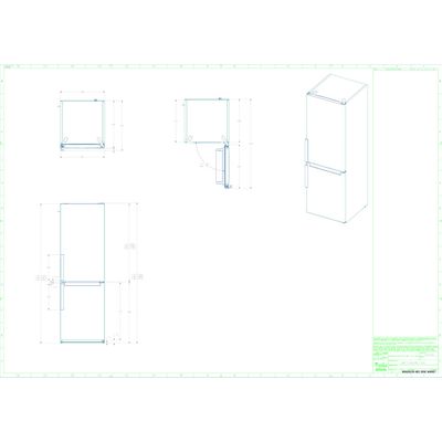 Whirlpool-Combinazione-Frigorifero-Congelatore-A-libera-installazione-W9-931D-KS-H-3-Nero-inox-2-porte-Technical-drawing