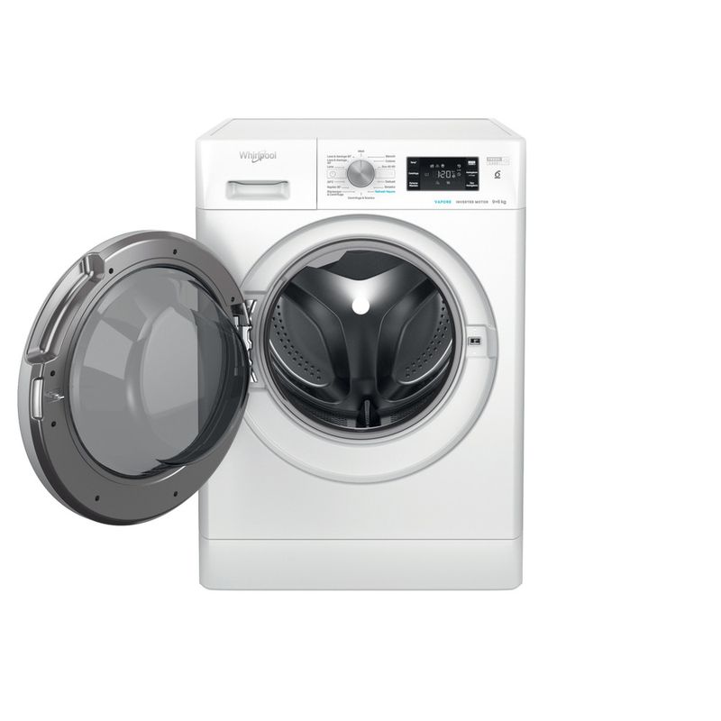 Whirlpool Lavasciugabiancheria A libera installazione FFWDB 96436 SV IT Bianco Carica frontale Frontal open