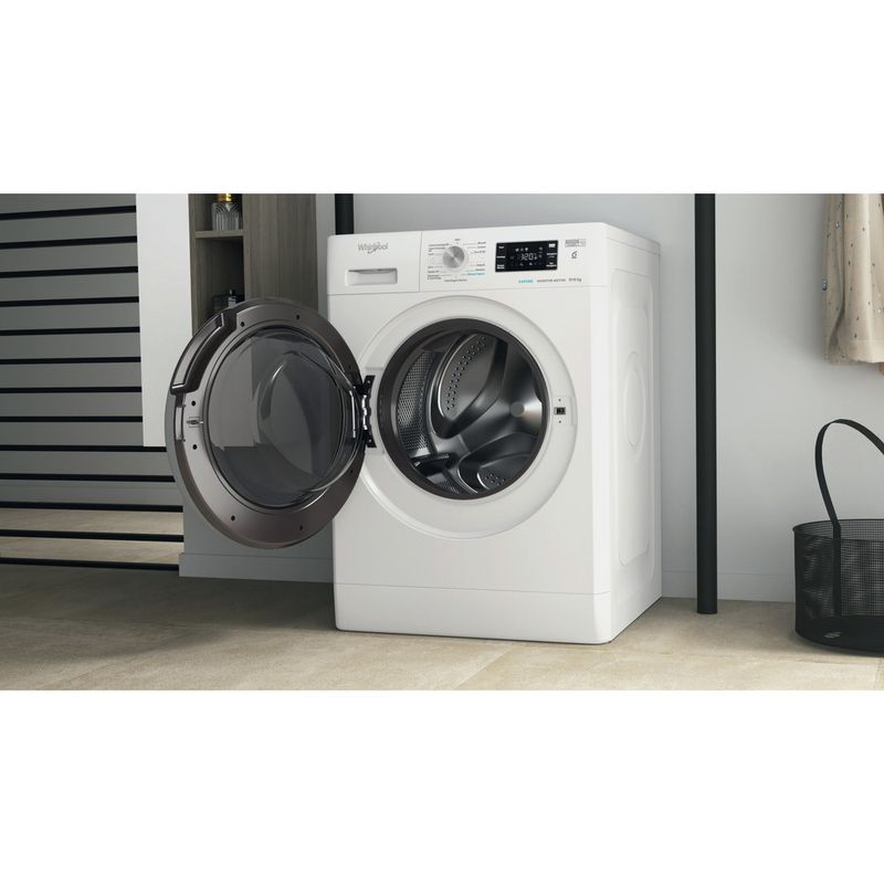 Whirlpool Lavasciugabiancheria A libera installazione FFWDB 96436 SV IT Bianco Carica frontale Lifestyle perspective open