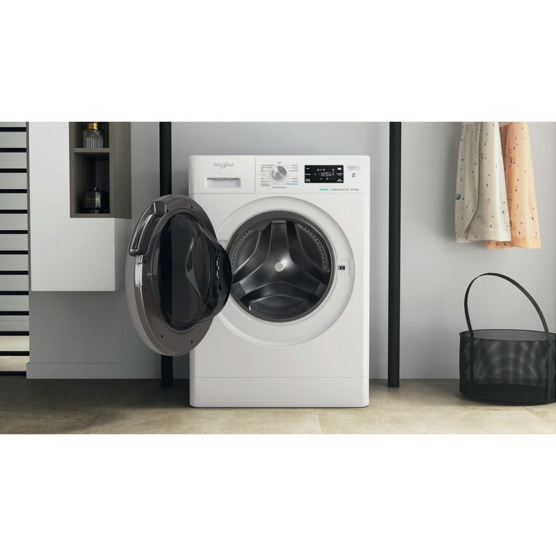 Whirlpool Lavasciugabiancheria A libera installazione FFWDB 96436 SV IT Bianco Carica frontale Lifestyle frontal open