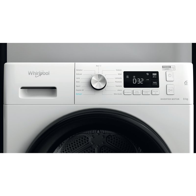 Whirlpool Asciugabiancheria FFTN M11 8X3B IT Bianco Control panel