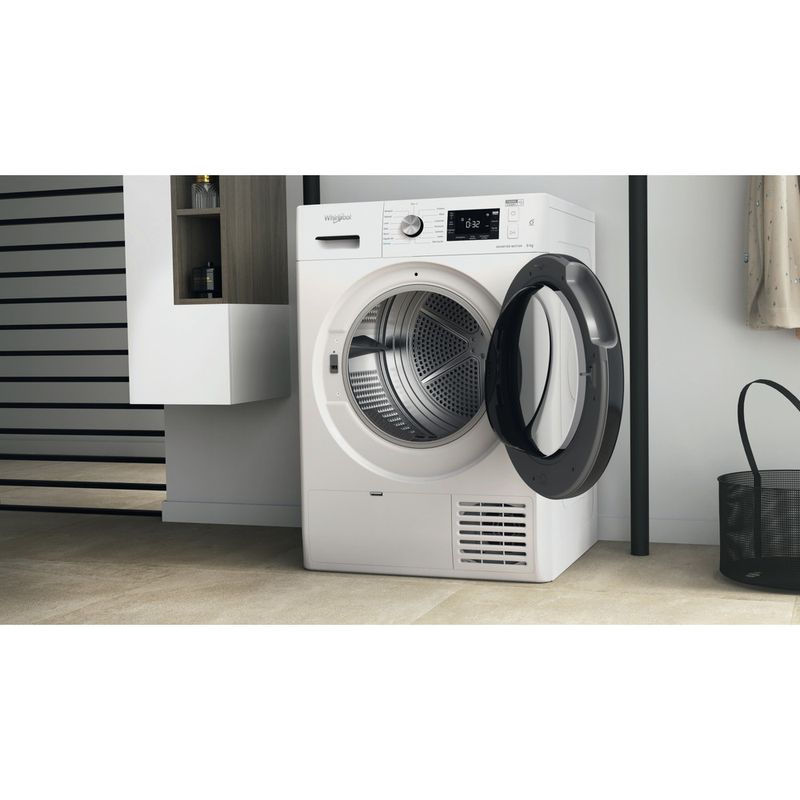 Asciugatrice a pompa di calore Whirlpool: a libera installazione, 9,0 kg -  FFTN M22 9X3B IT