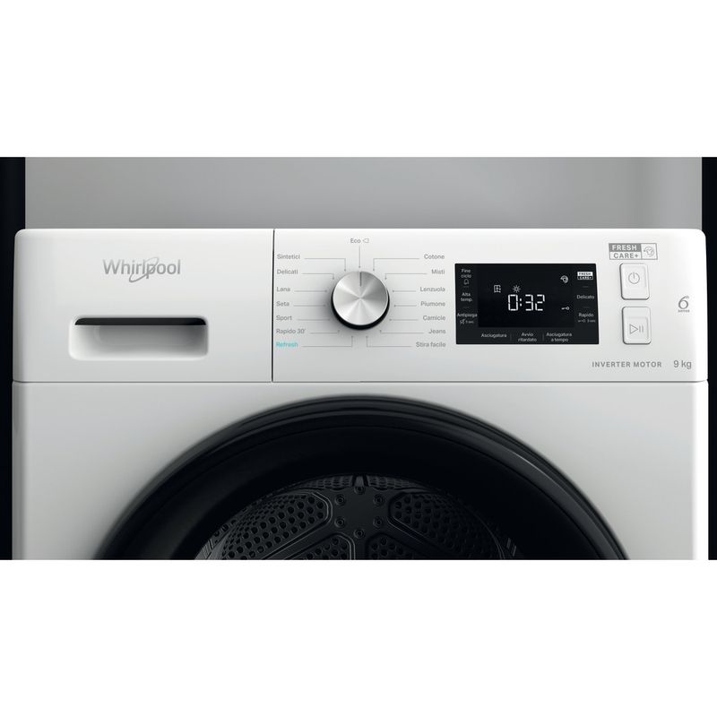 Whirlpool Asciugabiancheria FFTN M22 9X3B IT Bianco Control panel