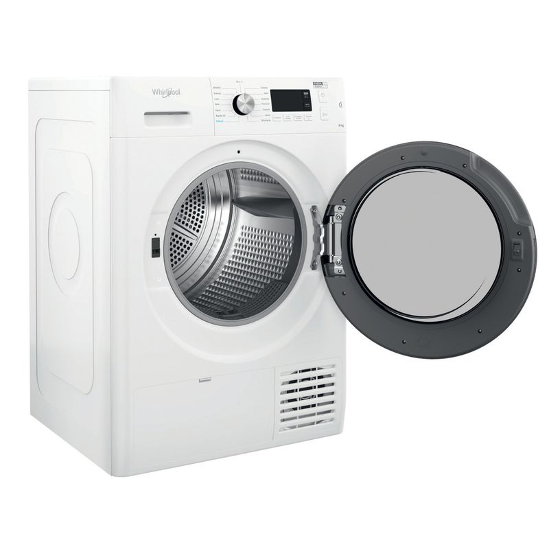 Whirlpool-Asciugabiancheria-FFTN-M11-9X2B-IT-Bianco-Perspective-open