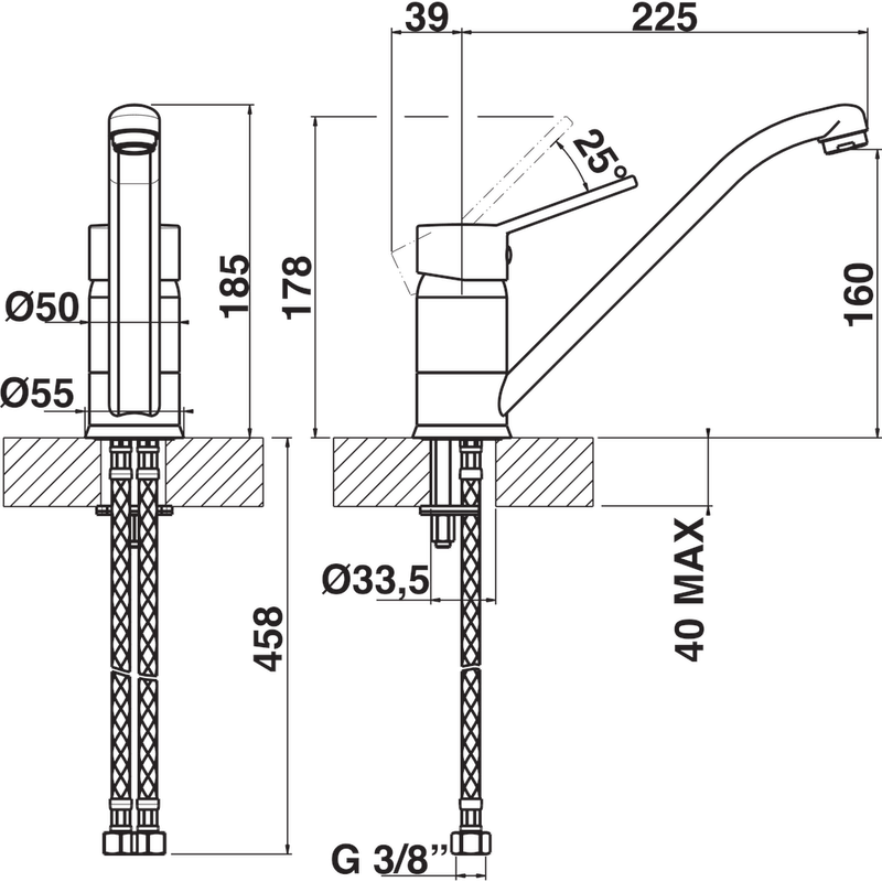 Whirlpool-Rubinetto-A-libera-installazione-FAS-004-IX-Cromo-Technical-drawing