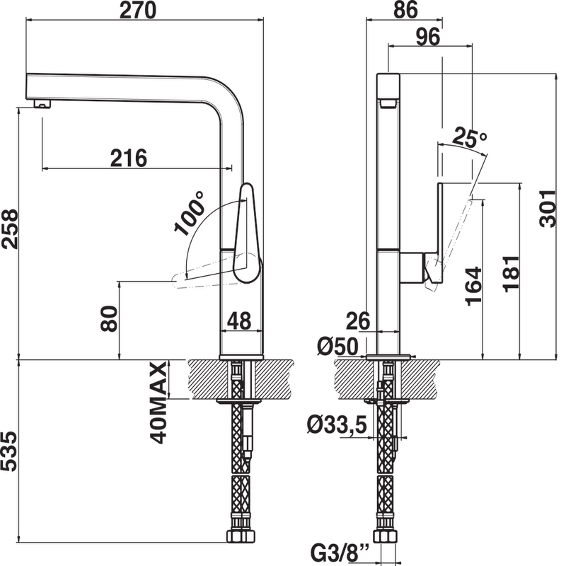 Whirlpool-Rubinetto-A-libera-installazione-FAA-007-IX-Cromo-Technical-drawing