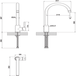 Whirlpool-Rubinetto-A-libera-installazione-FAS-007-IX-Cromo-Technical-drawing
