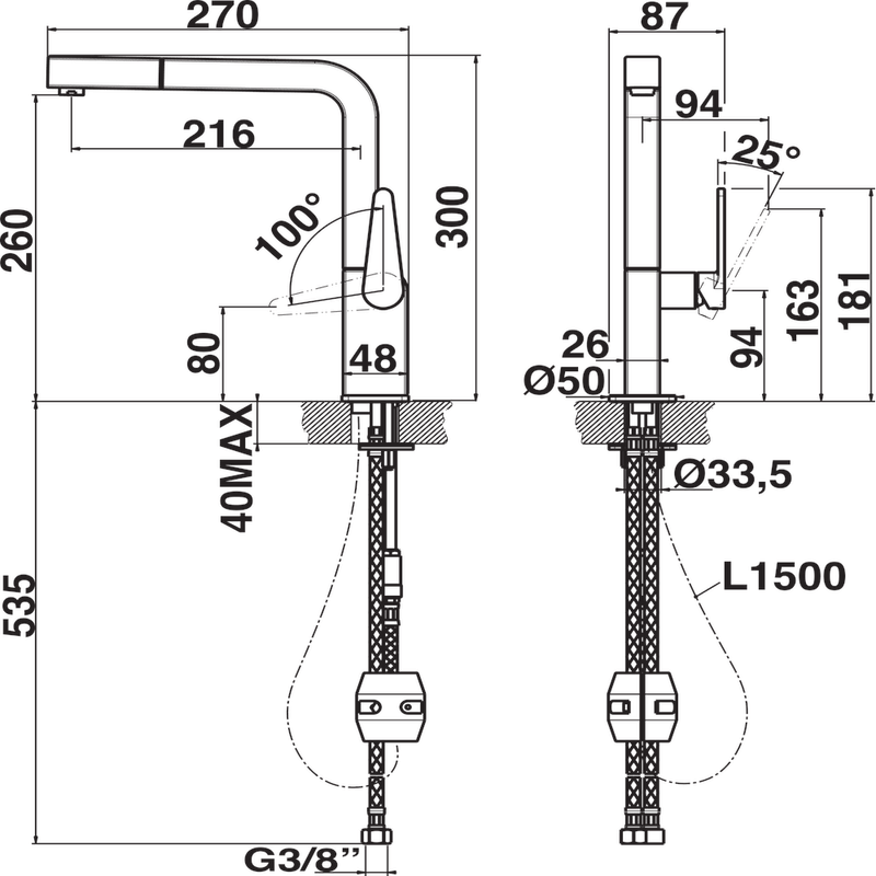 Whirlpool-Rubinetto-A-libera-installazione-FAA-006-IX-Cromo-Technical-drawing