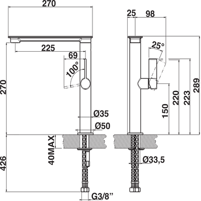 Whirlpool-Rubinetto-A-libera-installazione-FAF-013-IX-Cromo-Technical-drawing