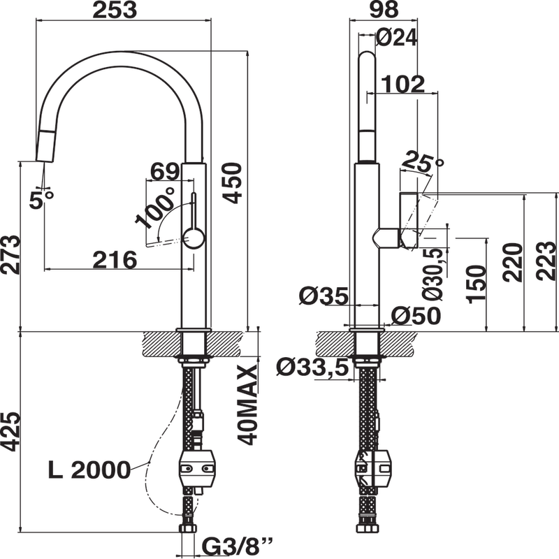 Whirlpool-Rubinetto-A-libera-installazione-FAF-015-BL-Technical-drawing