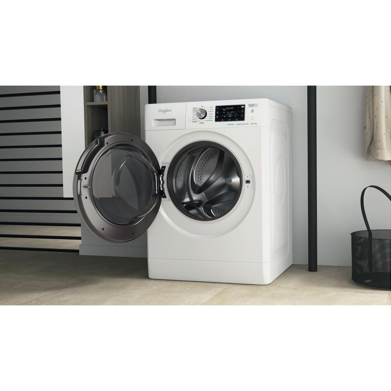 Whirlpool Lavasciugabiancheria A libera installazione FFWDD 107625 WBS IT Bianco Carica frontale Lifestyle perspective open